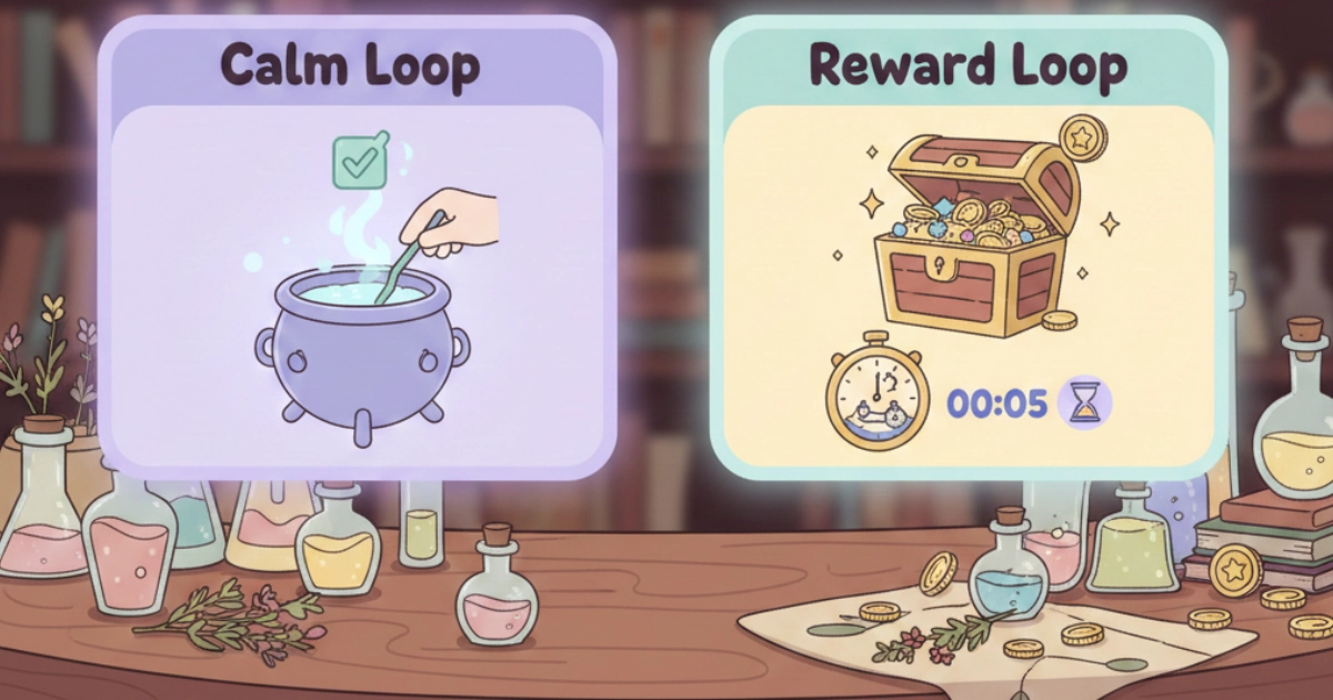 Calm Loops Psychology: Calm Loops vs Reward Loops in Games