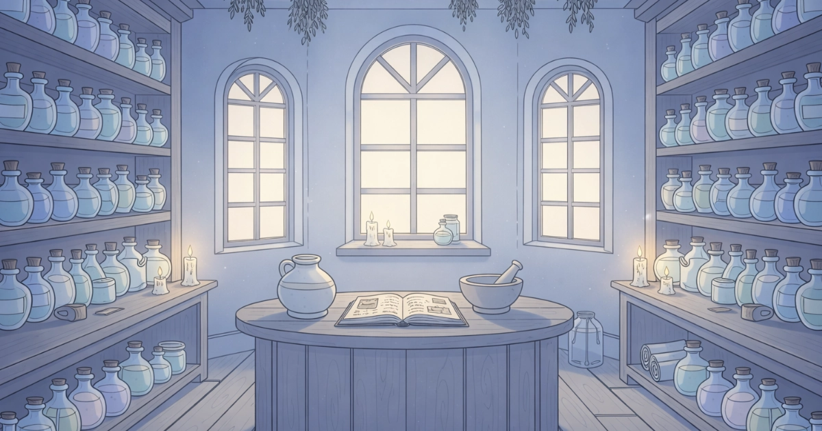 cool light scene that still feels warm light cozy with soft candle accents 