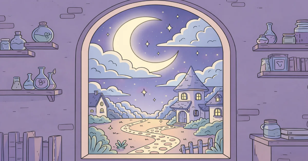 cozy games sleep safe space night mood illustration