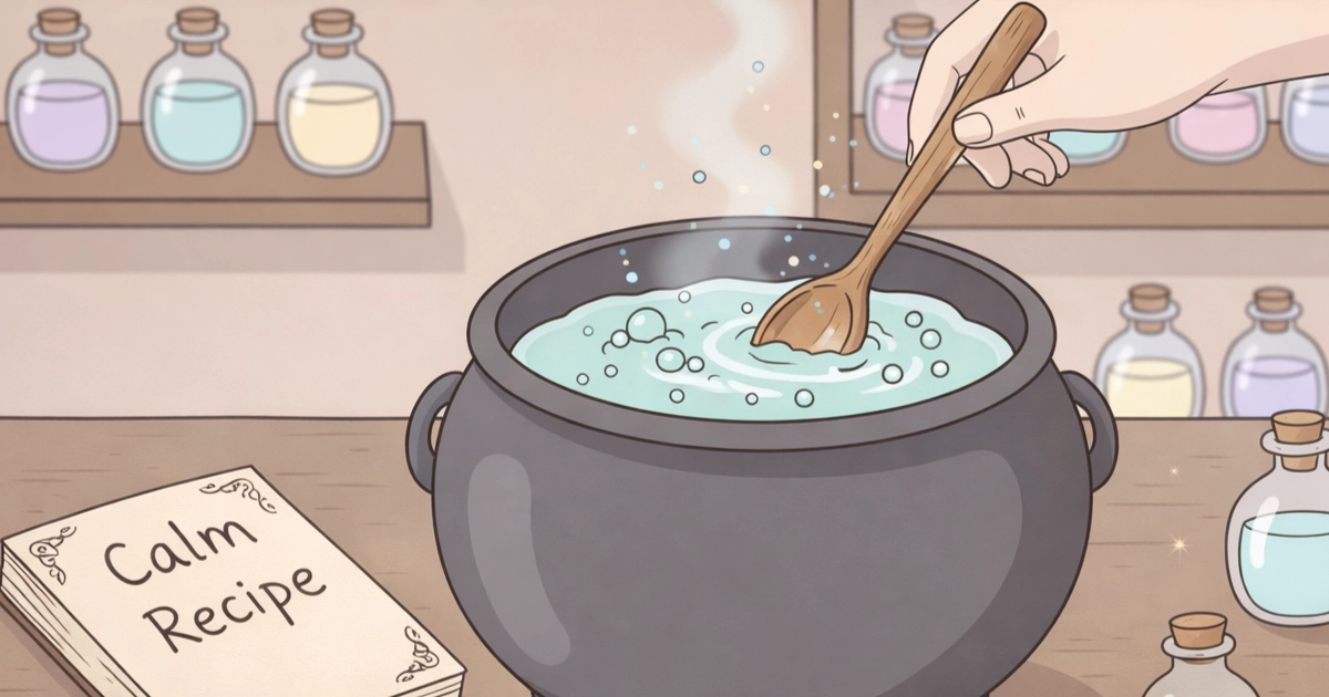 cozy games wellness through slow potion crafting without pressure