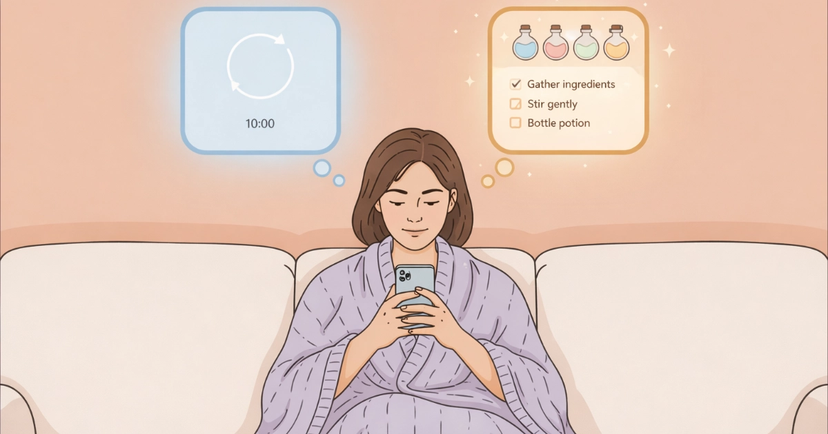 Cozy Games Wellness: Why Games Work Better Than Relaxing Apps