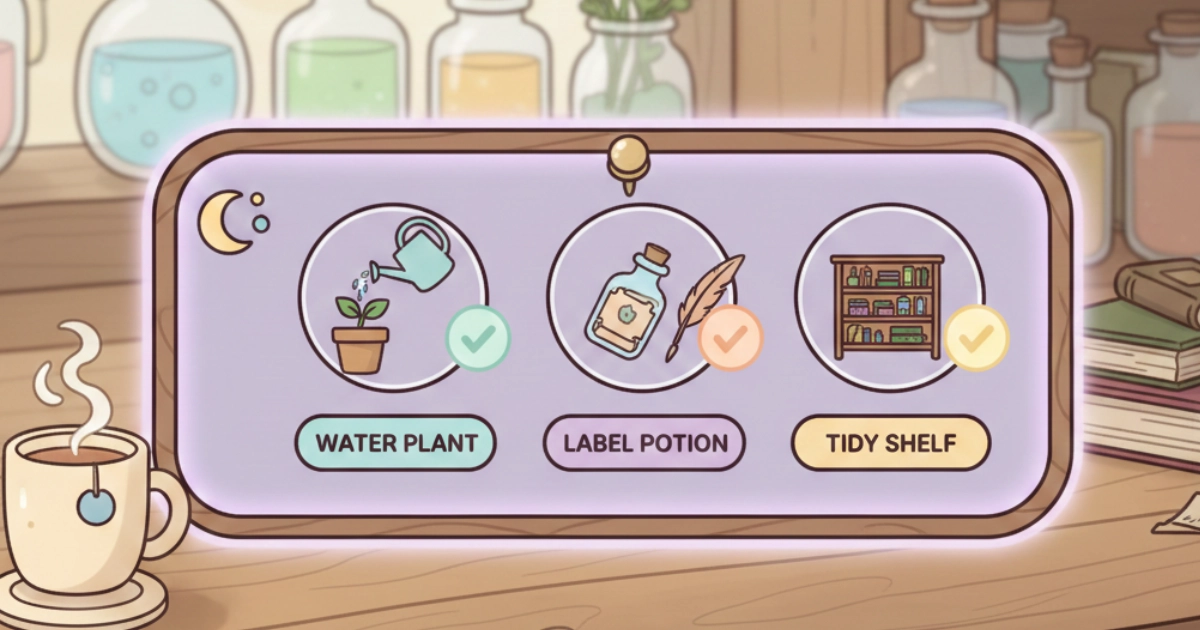 digital small tasks benefits for stress relief with a cozy micro-routine