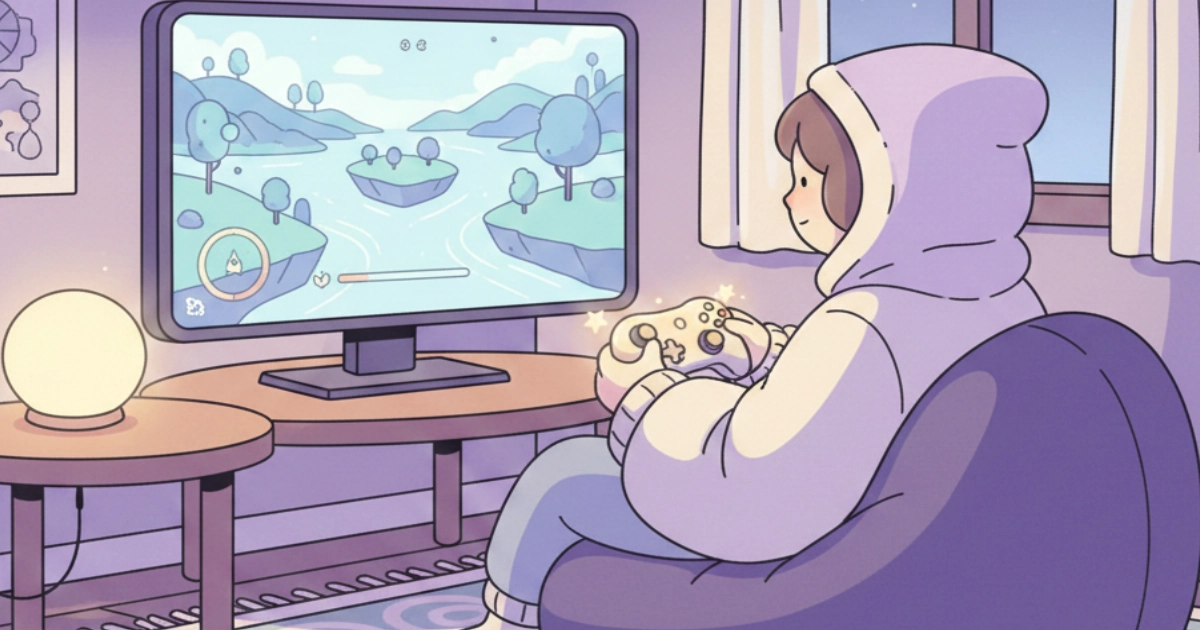 cozy games emotional regulation evening routine