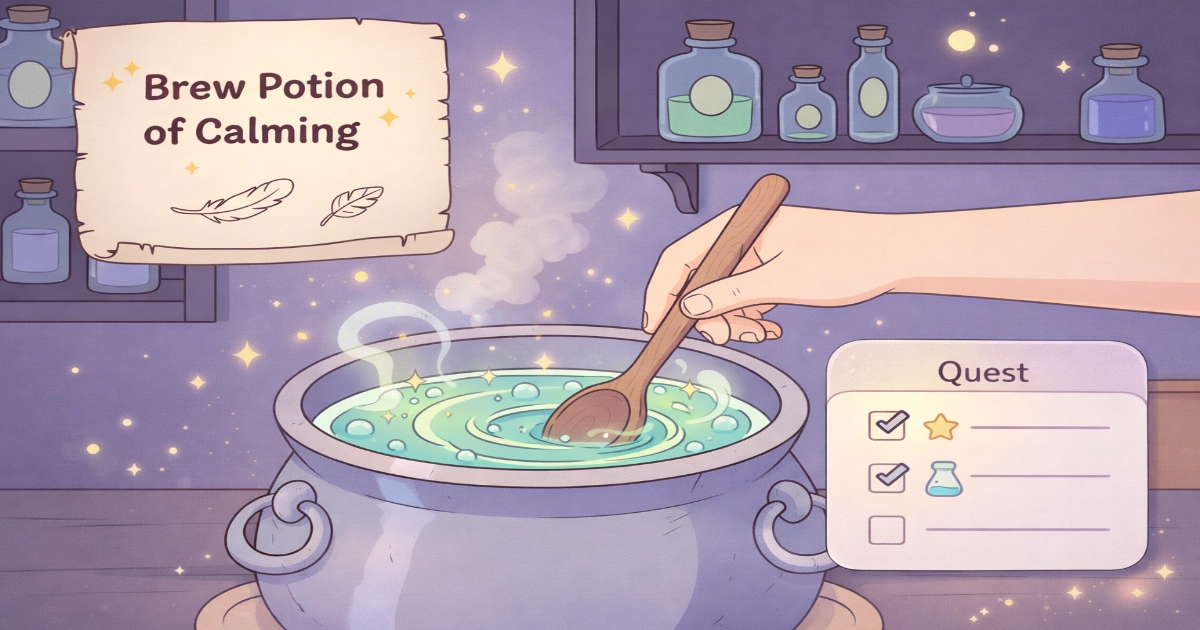 pastel palettes cognitive load support calm attention during crafting 