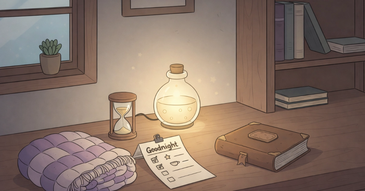 predictability routines science evening routine calm illustration