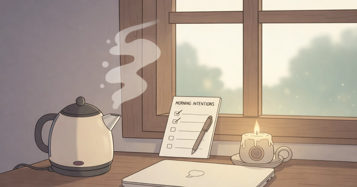 predictability routines science morning ritual illustration